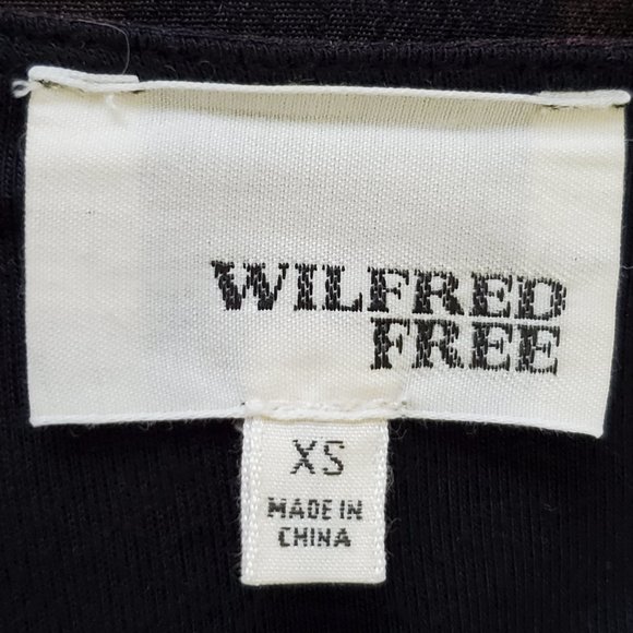 Wilfred Free Watercolor Leaf Pattern Pullover Shift Dress Size XS - Picture 9 of 12